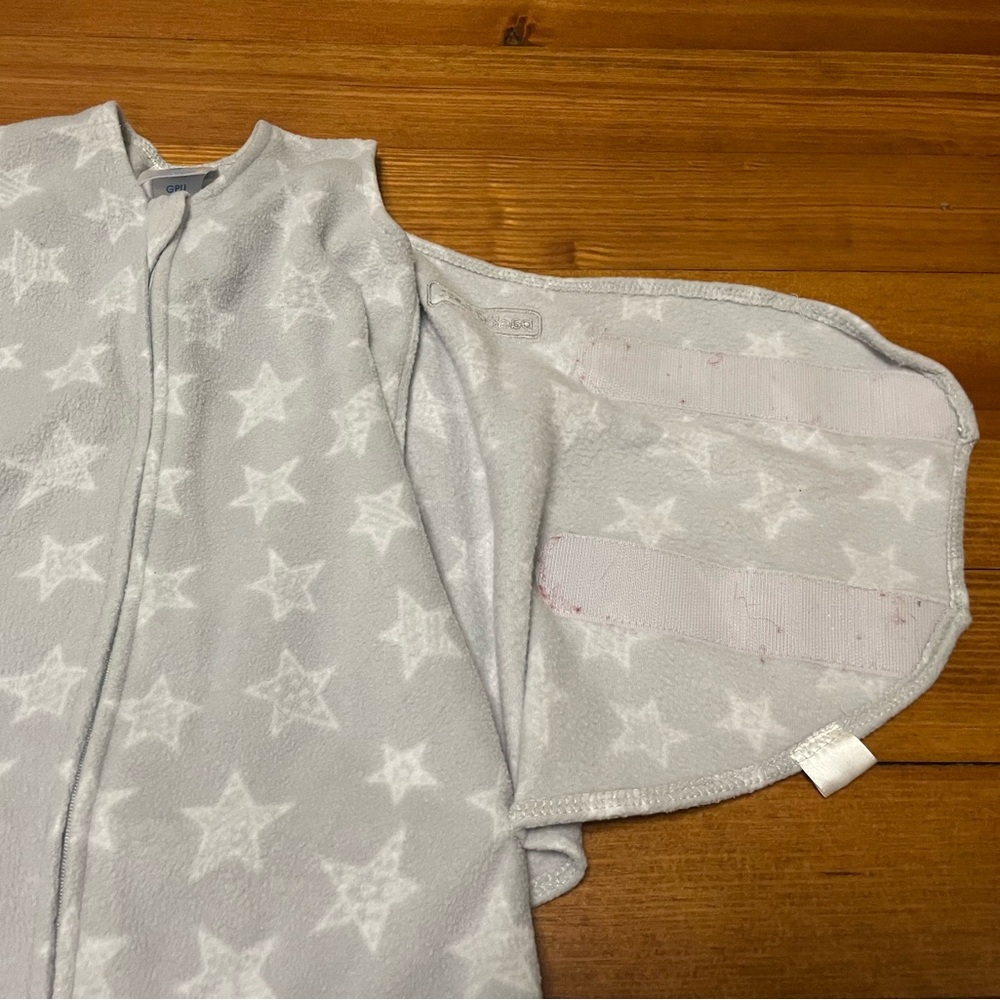 Halo Gray Fleece SleepSack Swaddles Size Small 3-6 Months - Picture 13 of 16